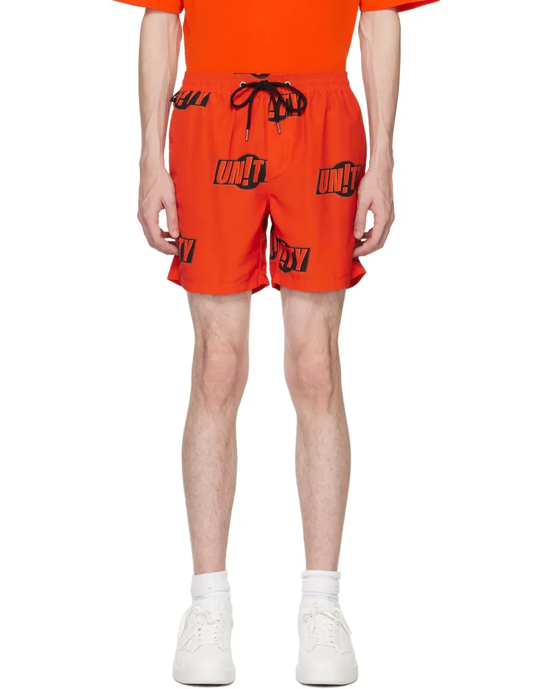 ksubi Orange 'Unity' Shorts Orange