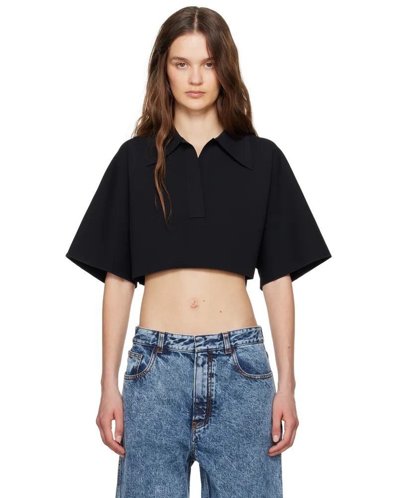 Alaïa Black Cropped Polo 995