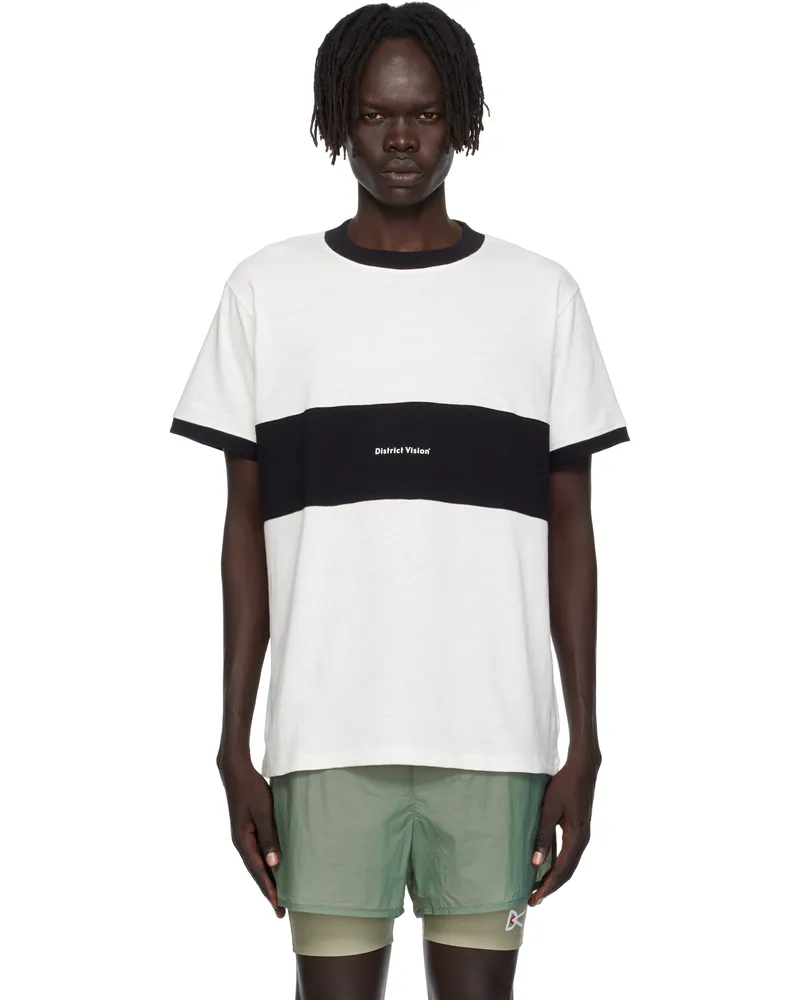 District Vision Off-White Ringer T-shirt Vintage