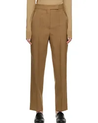 Max Mara Tan Sebino Trousers Tobacco