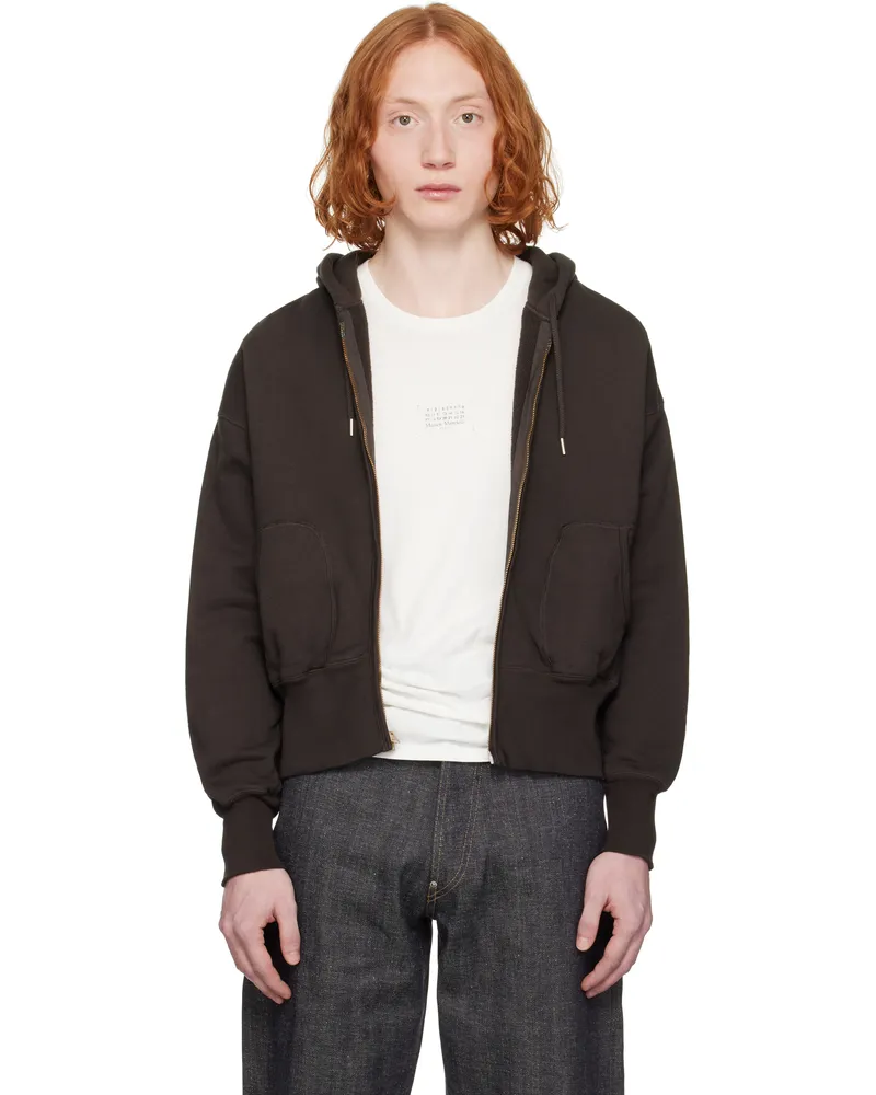 Taiga Takahashi Brown Lot. 615 Hoodie Brown
