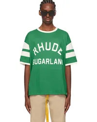 RHUDE Green 'Sugarland' T-Shirt Green