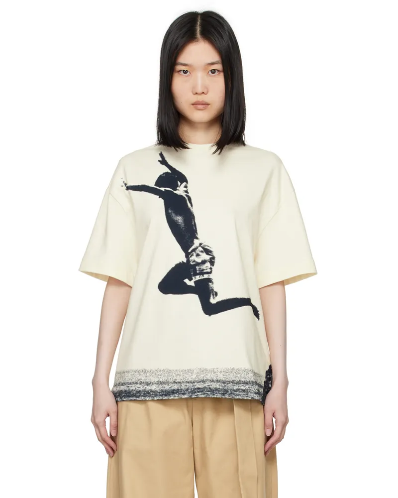 Jil Sander Off-White Printed Graphic T-Shirt 190