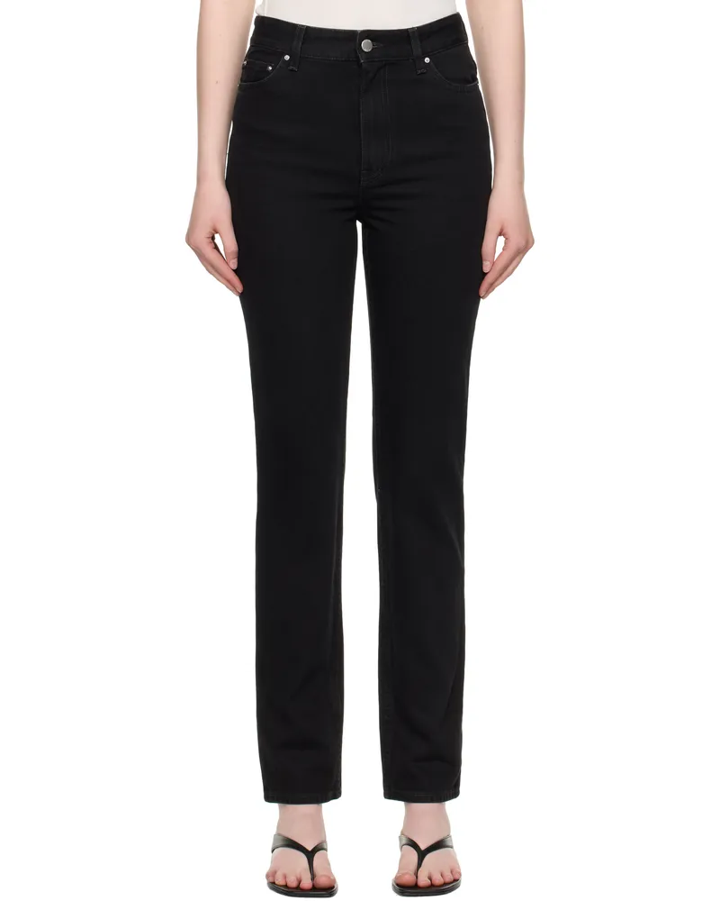 Totême Black High Slim Jeans Black