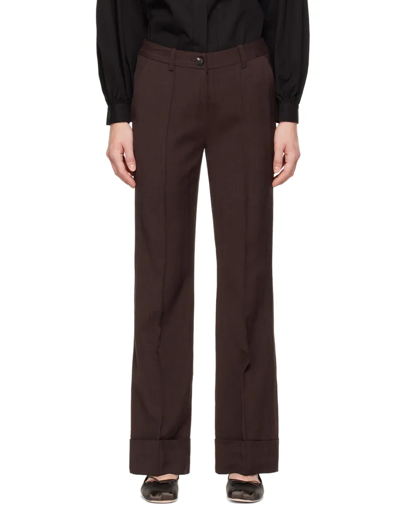 Co Brown Cuffed Trousers 208