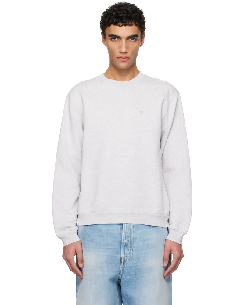 Acne Studios Gray Crew Neck Fleece Sweatshirt 92h