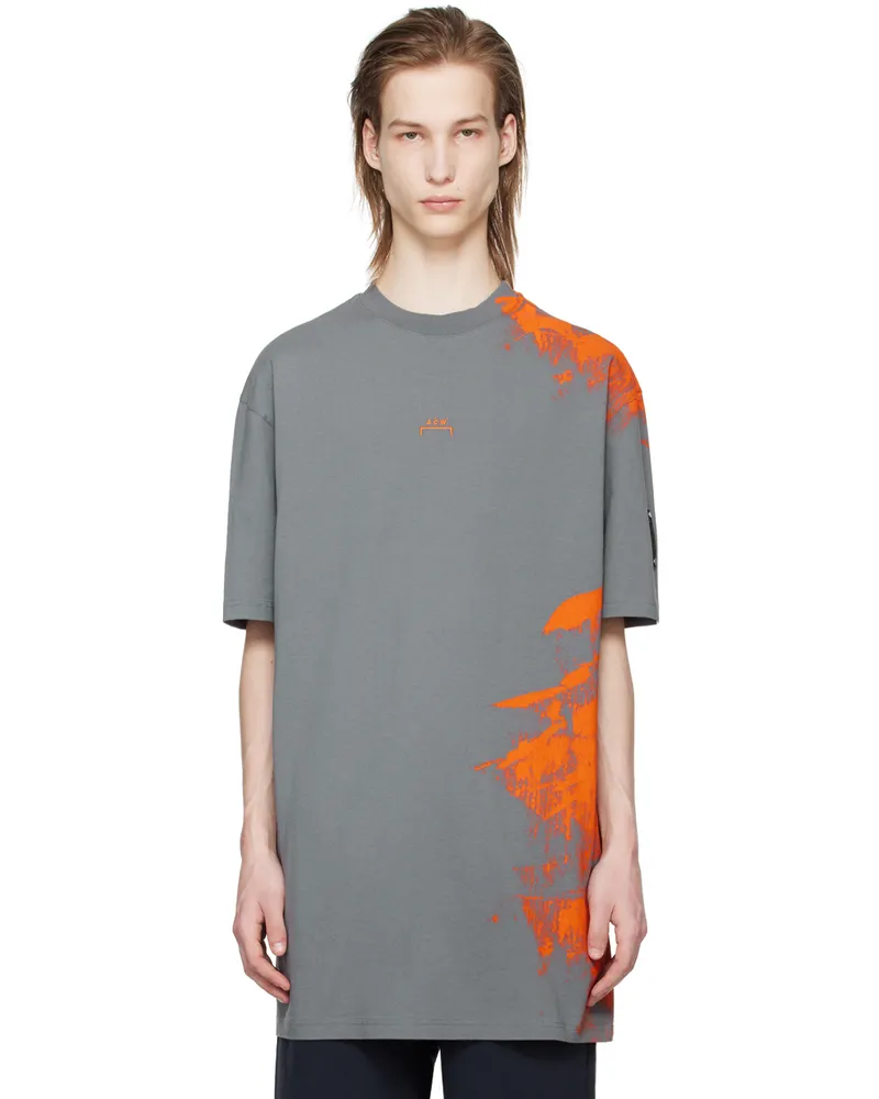 ACW* Gray Brushstroke T-Shirt Slate