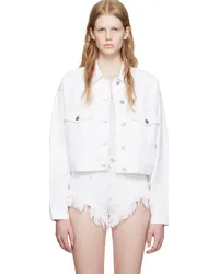 Étoile Isabel Marant White Tadia Denim Jacket White