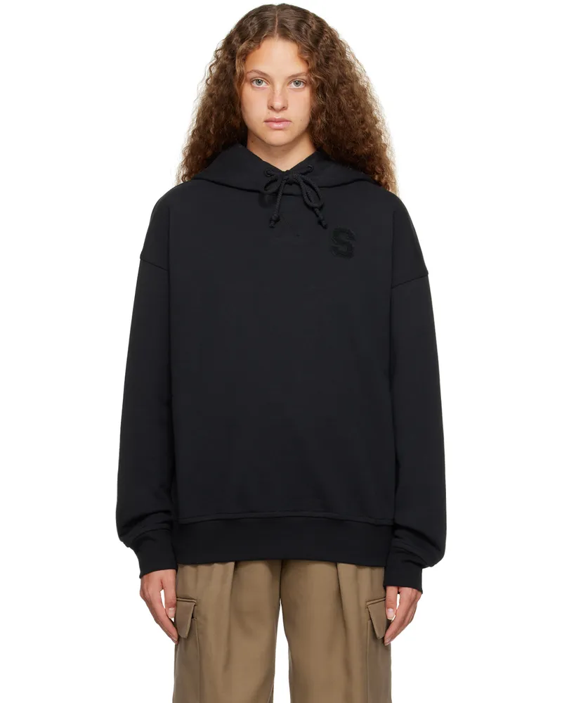 SPORTMAX Black Globo Hoodie 003