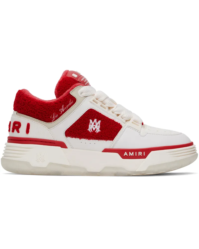 Amiri White & Red Varsity MA-1 Sneakers Varsity