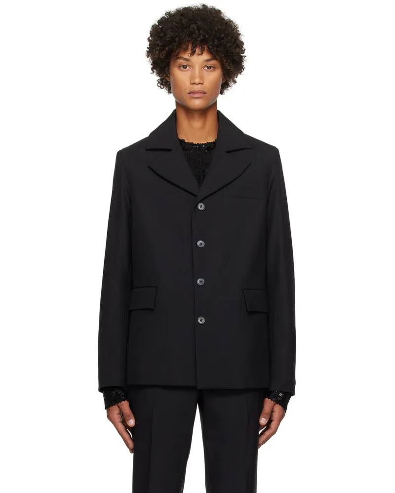 16ARLINGTON SSENSE Exclusive Black Jamis Blazer Black