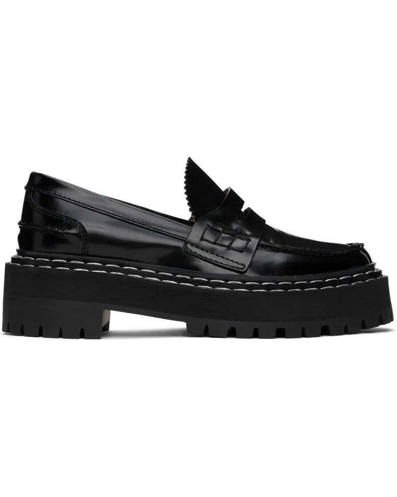 Proenza Schouler Black Lug Sole Platform Loafers 999