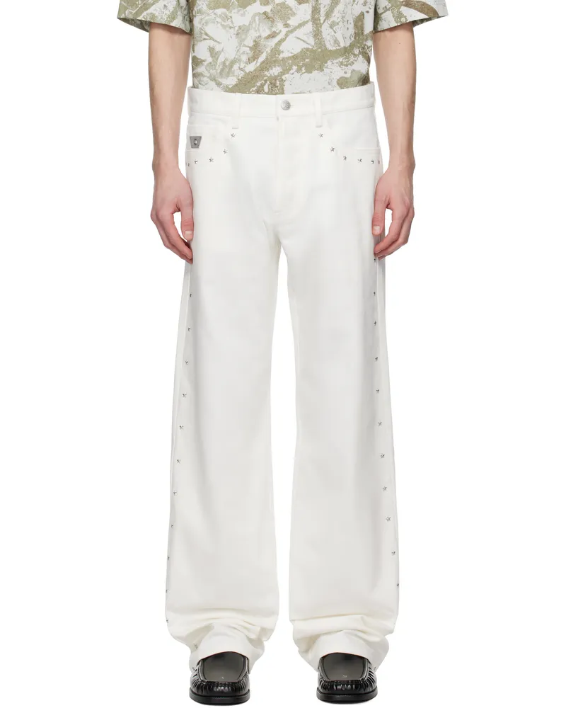 MISBHV White Star Jeans White
