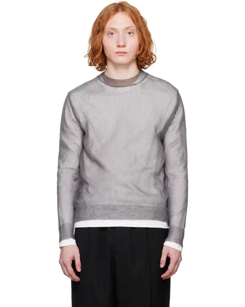 Jil Sander Gray Layered Sweater 056
