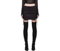Black Laced Miniskirt