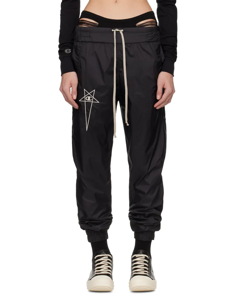 Rick Owens Black Champion Edition Joggers Sweatpants 09