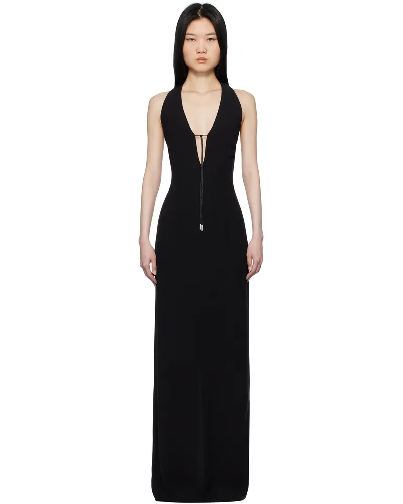 16ARLINGTON Black Eima Maxi Dress Nero