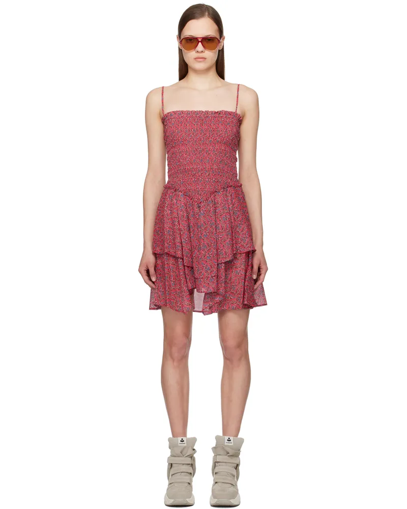 Étoile Isabel Marant Red Anka Minidress Crbr