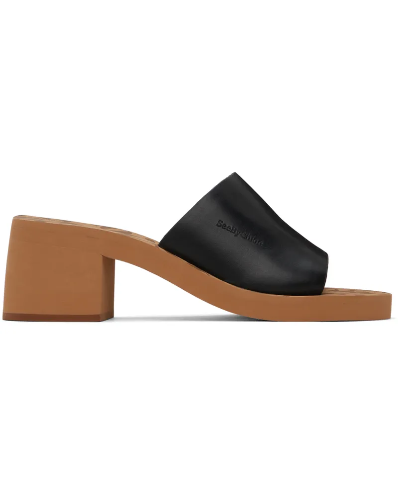 See by Chloé Black Essie Heeled Sandals 001-black