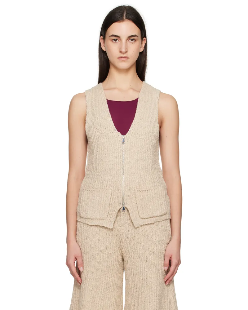 Aya Muse Beige Cae Vest Beige