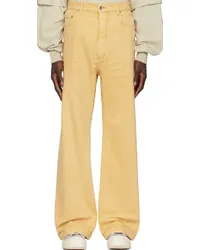 DRKSHDW by Rick Owens Yellow Geth Jeans Mustard