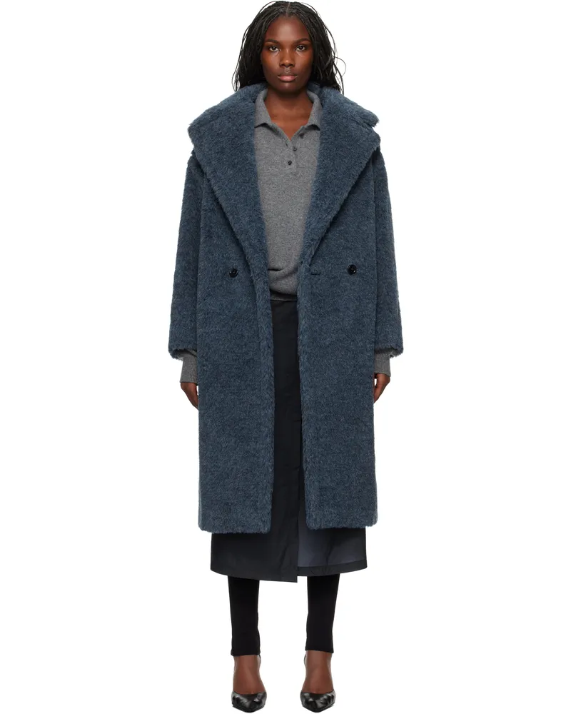 Max Mara Blue Zebra Coat 001