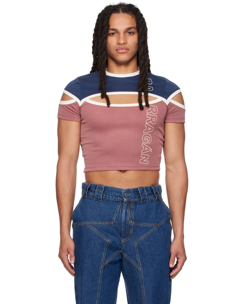 BARRAGÁN SSENSE Exclusive Red Brazos T-Shirt Navy