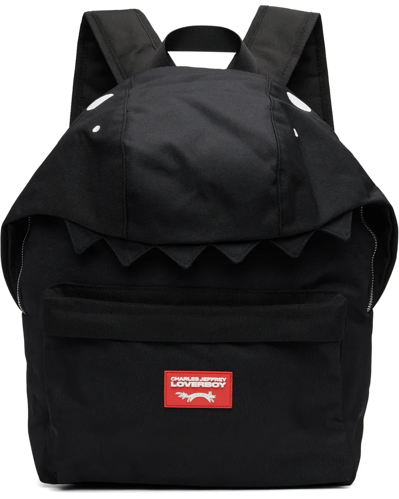 Charles Jeffrey Loverboy Black Dino Rucksack Backpack Black