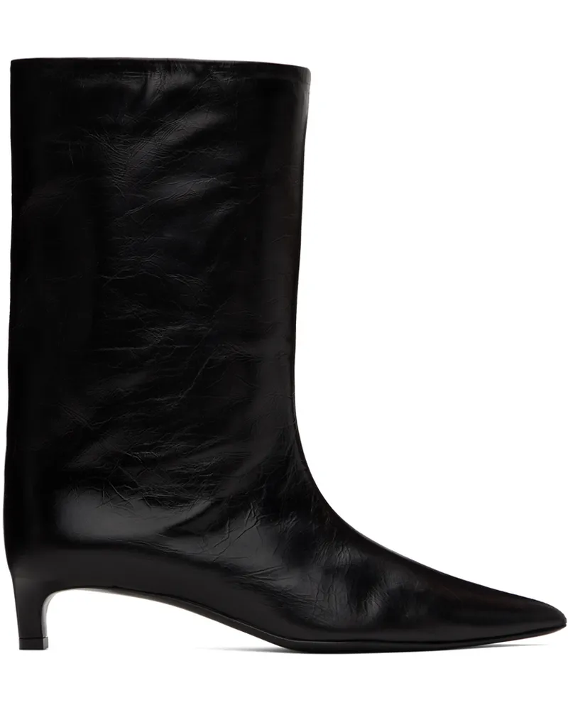 Jil Sander Black Calf Leather Boots 001