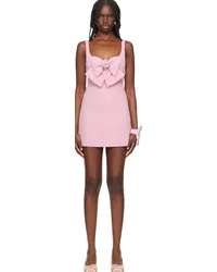 Sandy Liang SSENSE Exclusive Pink Arden Minidress Pink