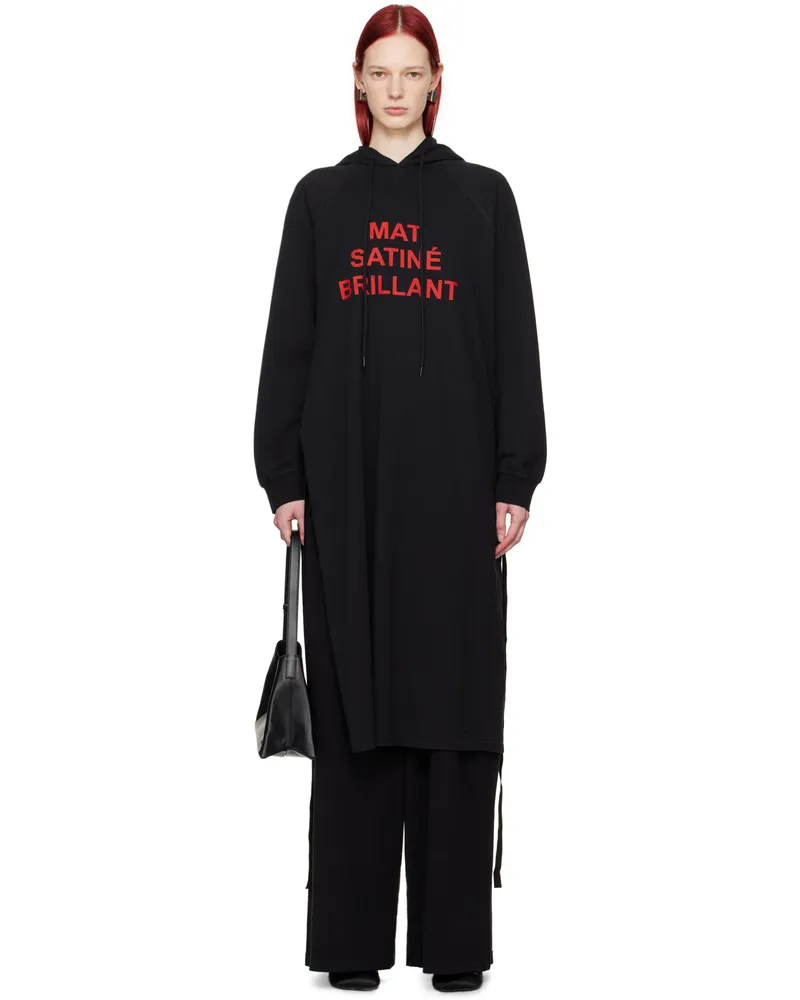 Maison Margiela Black 'Mat Satiné Brillant' Maxi Dress 900