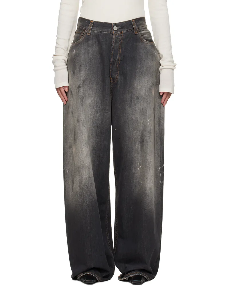 Acne Studios Black Super Baggy Fit 2023F Jeans 900