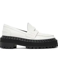 Proenza Schouler Off-White Lug Sole Platform Loafers Natural