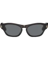 Burberry Gray Tubular Oval Sunglasses 411287