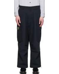 Neighborhood Black Wide Cargo Pants Black