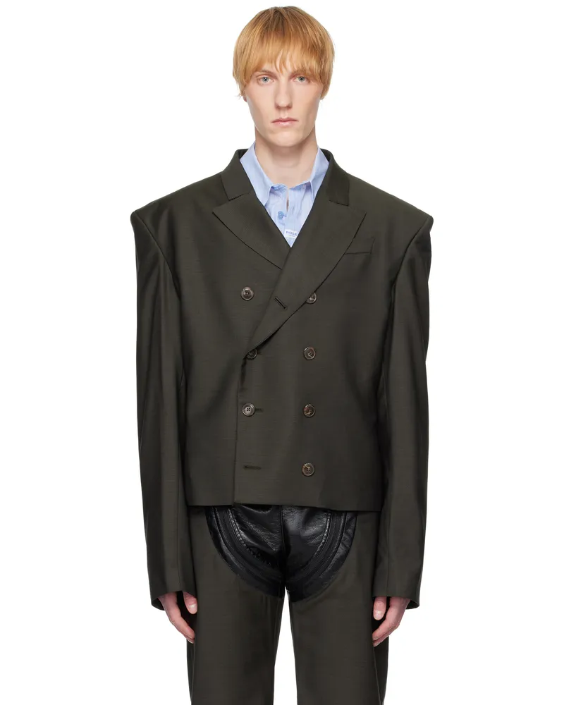 Martine Rose Green Bowie Blazer Green