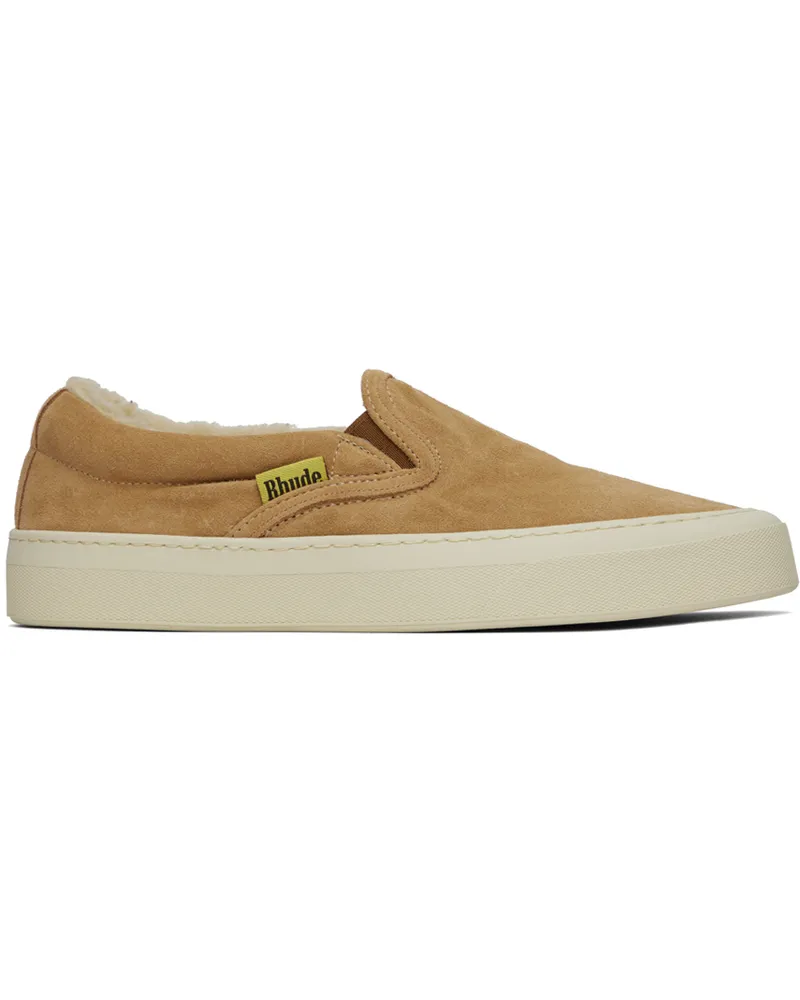 RHUDE Tan Flag Sneakers 0117