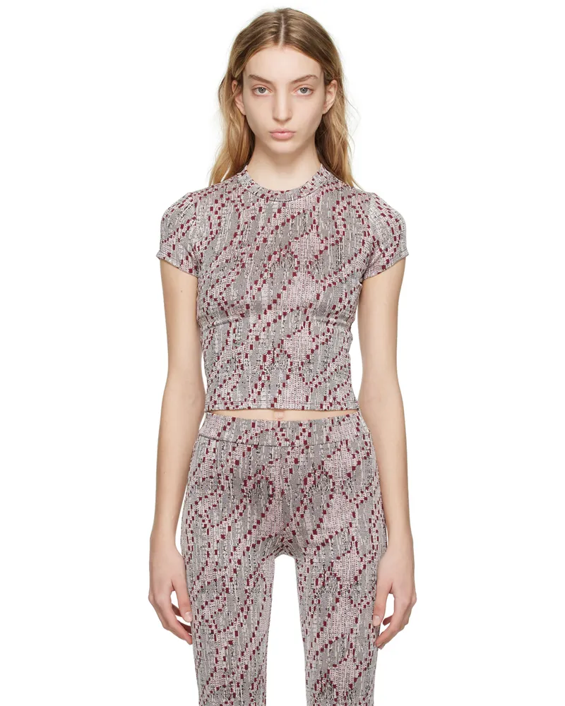 Eckhaus Latta Multicolor Shrunk T-Shirt Dancer