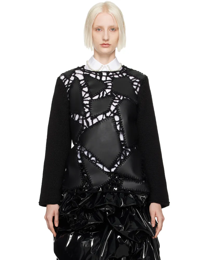 Comme des Garçons Black Paneled Sweater 1