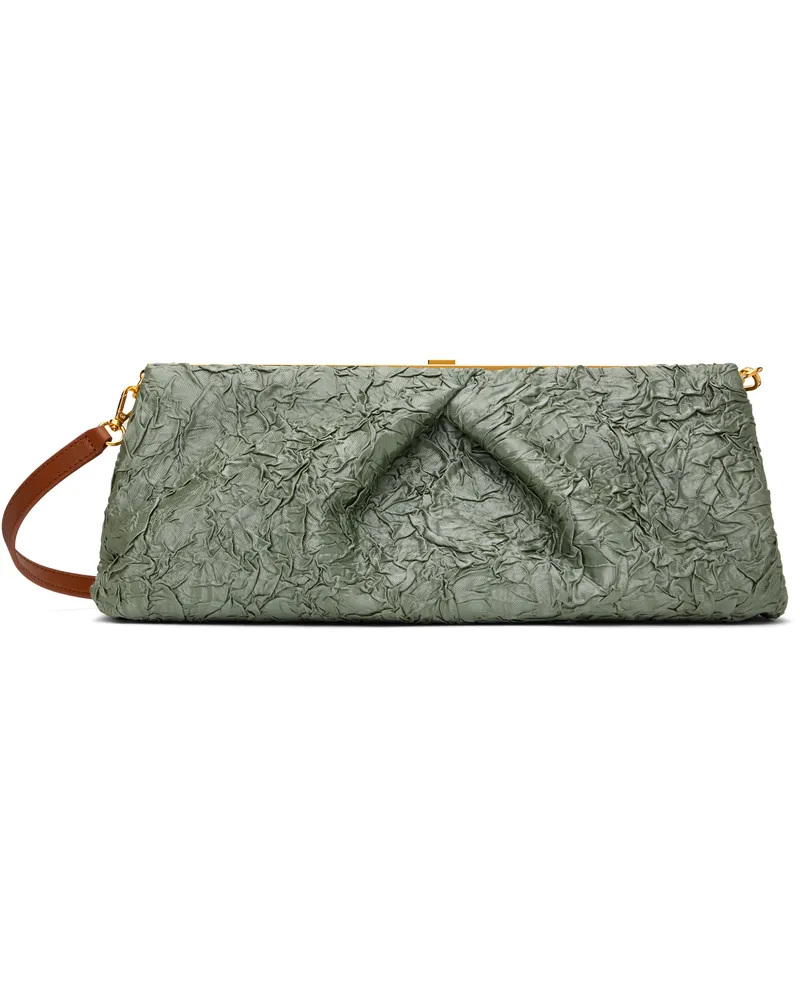 Dries van Noten Gray Crushed Clutch 506