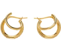 SSENSE Exclusive Gold Crystal Stellar Earrings