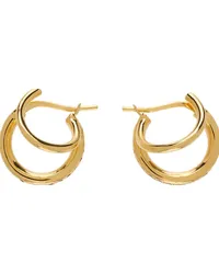 PANCONESI SSENSE Exclusive Gold Crystal Stellar Earrings Warm