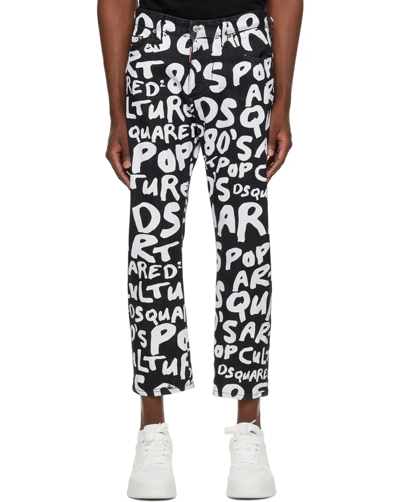 Dsquared2 Black Sprout Factory Bro Jeans 900