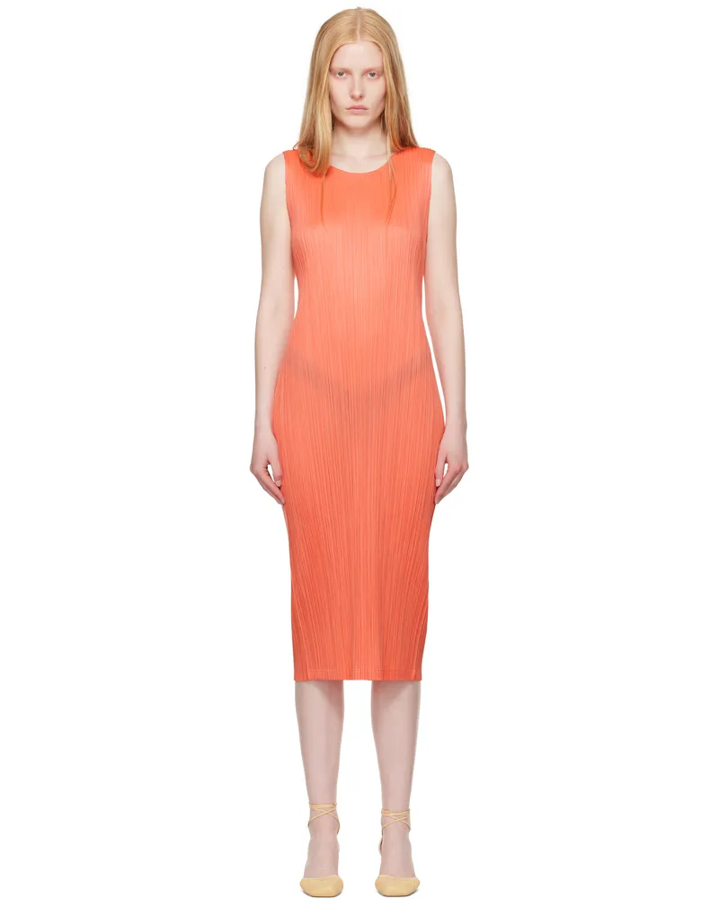 Issey Miyake Orange Monthly Colors May Maxi Dress 33