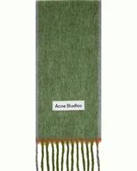 Acne Studios Green Narrow Scarf Cagrass