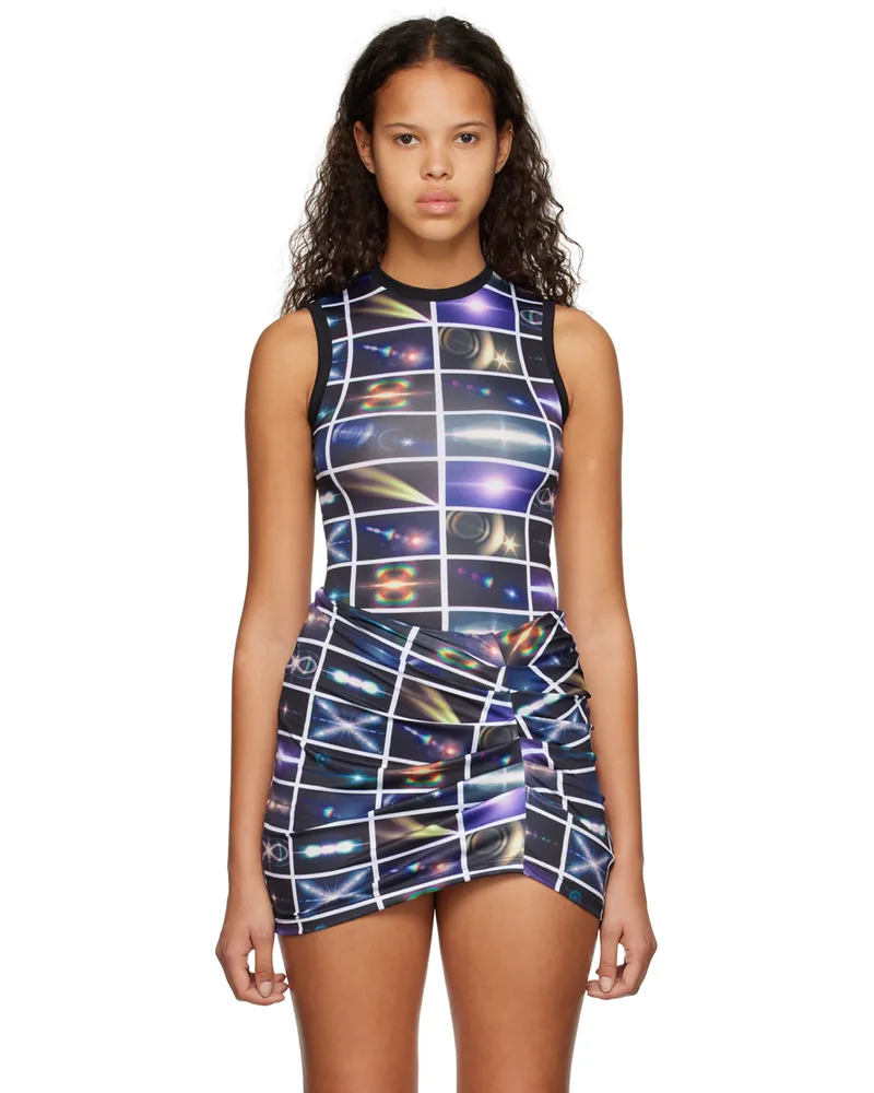 Maisie Wilen Black Muscle Beach Tank Top Lens