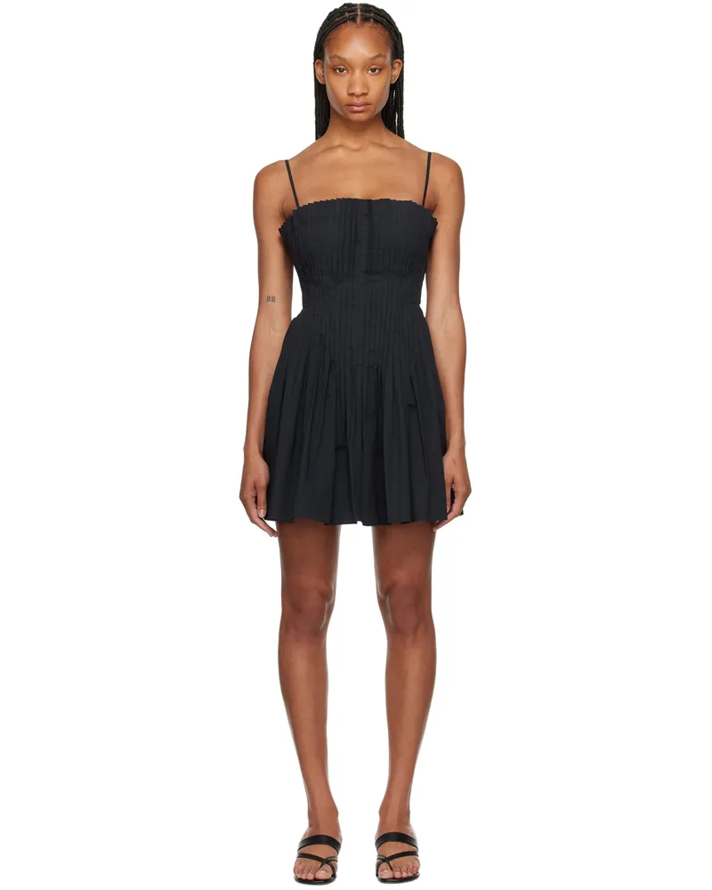 STAUD Black Bella Minidress Blk