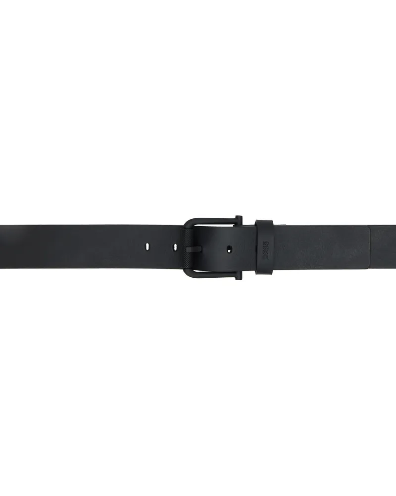 HUGO BOSS Black Leather Belt 001-black