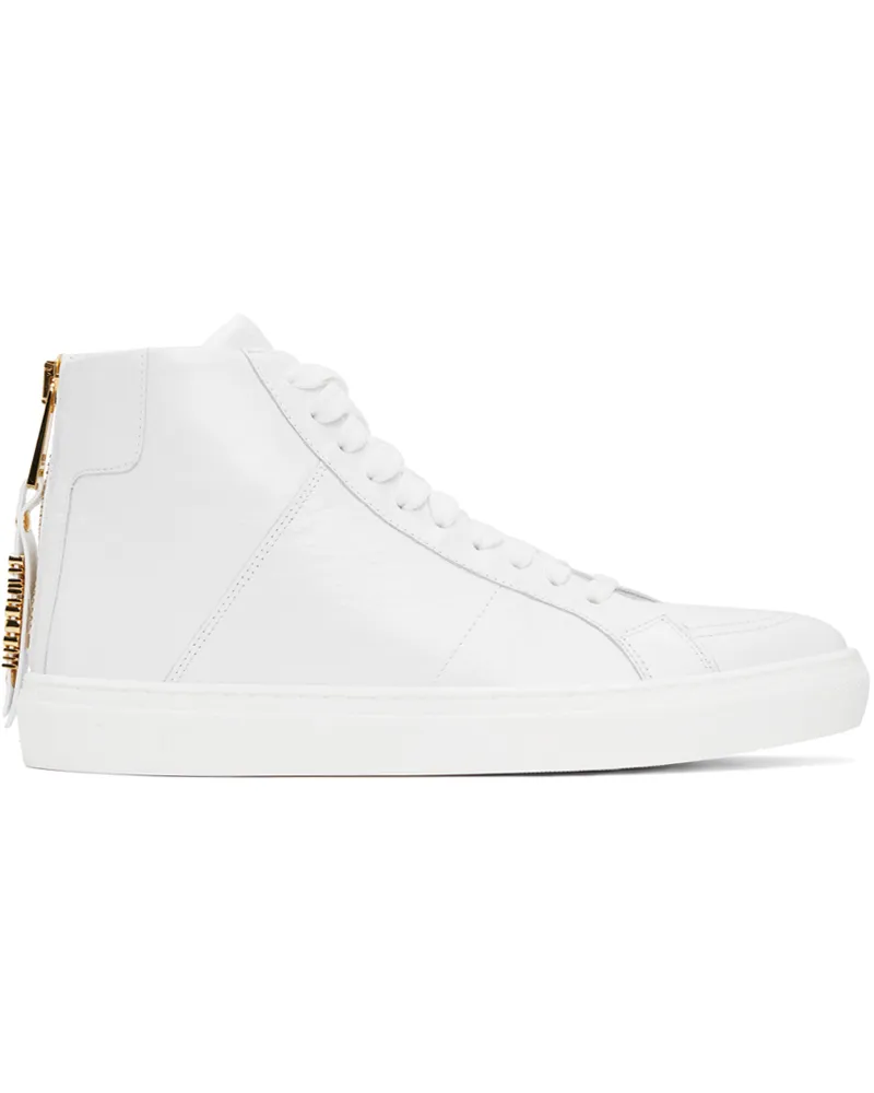 Moschino White High-Top Sneakers 100