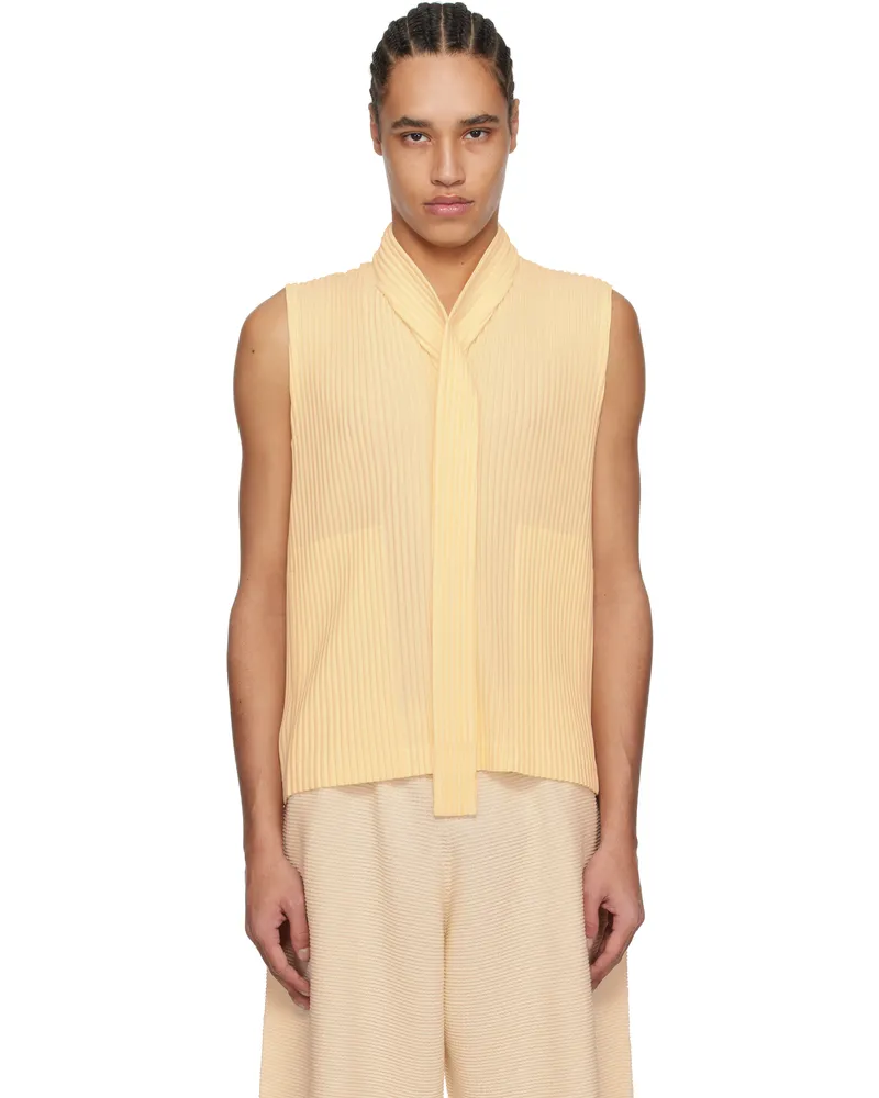 Issey Miyake Off-White Turbine Vest 02-milk